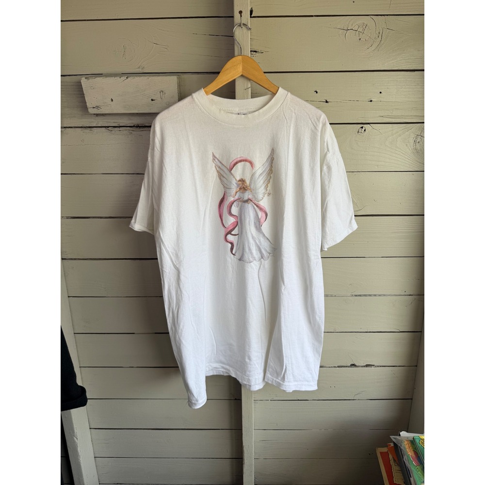 Vintage AmeriTees Angel Graphic T Shirt  One Size USA Made 90s